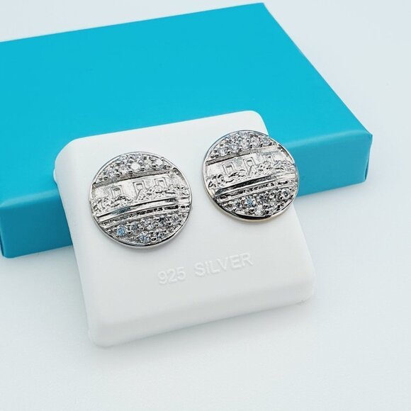 "925 Sterling Silver CZ Beautiful Earrings for Women, 1USPAR4197 - Picture 4 of 12